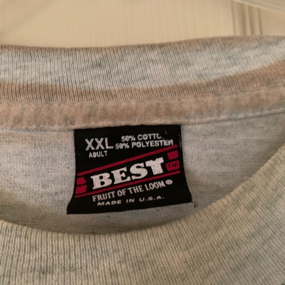 LMENS VINTAGE 90S GRAY FRUIT LOOM BEST SHIRT MAGNOLIA SPORTS BASEBALL SUMMER - Picture 3 of 8